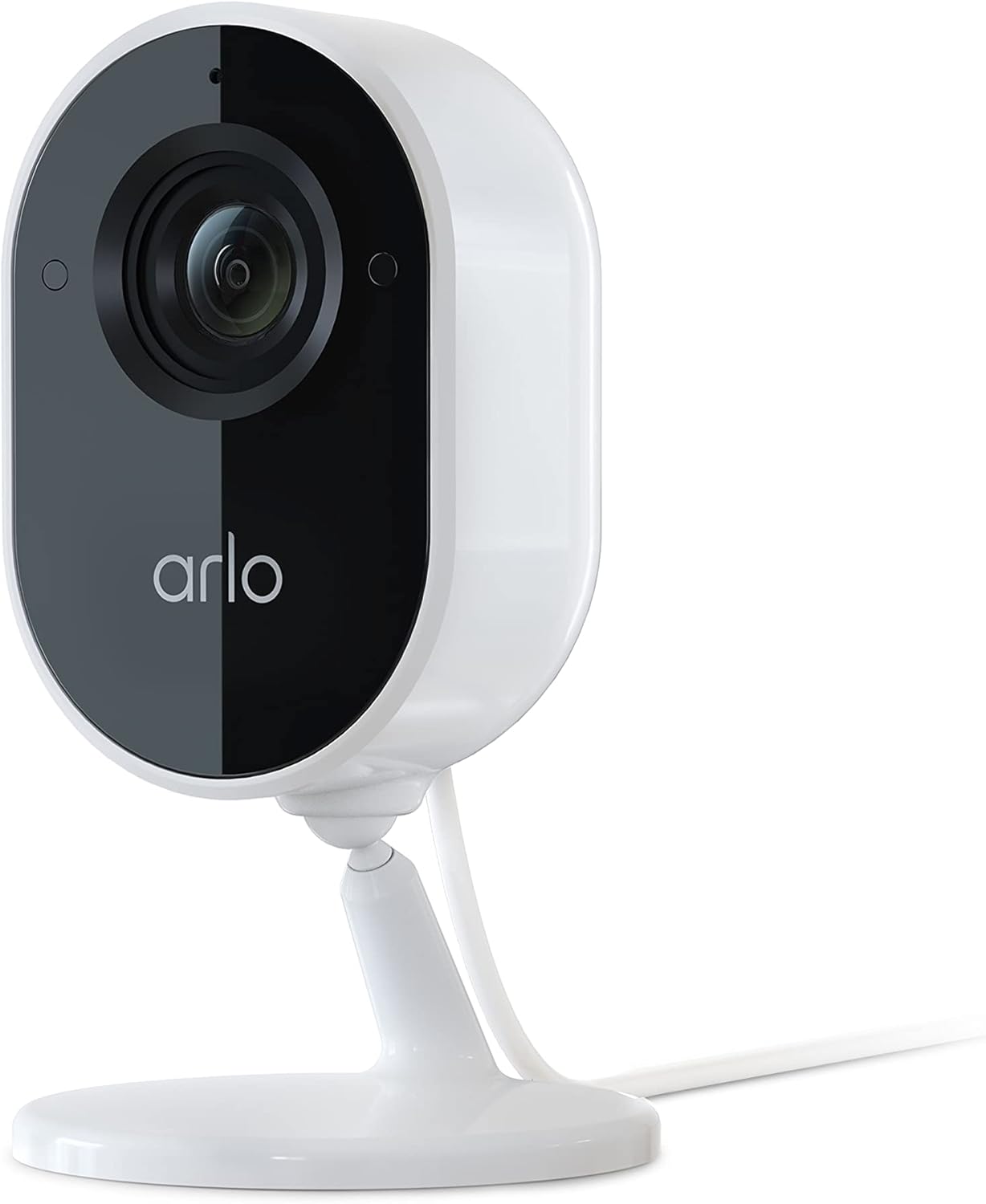 Arlo Essential Indoor Camera - 1080p Video with Privacy Shield, Plug-in, Night Vision, 2-Way Audio, Siren, Direct to WiFi No Hub Needed
