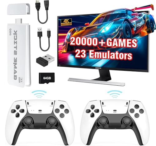 Wireless Retro Game Console Classic Plug and Play Retro Gaming Console with Built-in 23 Emulators 20000+ Games