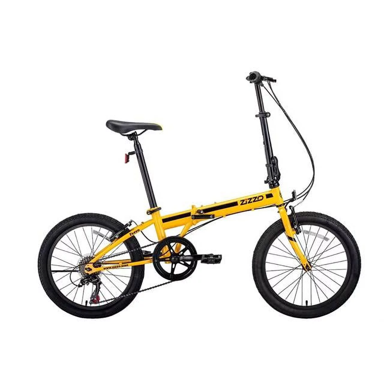Zizzo  Zizzo Ferro steel 7-speed folding bicycle - White