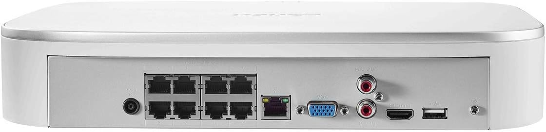 Lorex 4K Ultra HD IP 8-Channel NVR System with 6 Smart Deterrence 4K 8MP IP Cameras, 150FT Night Vision, 3TB Hard Drive, Fusion Capabilities