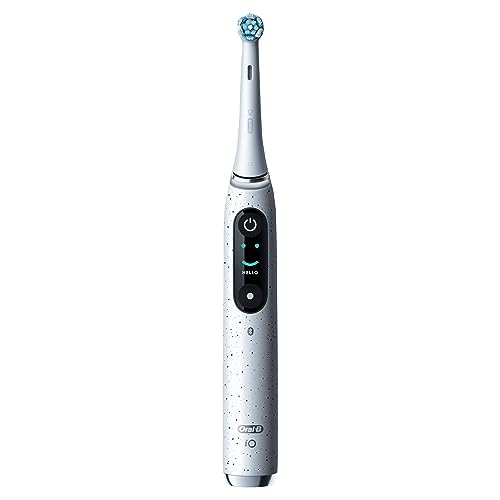 Oral-B iO Series 10 Rechargeable Electric Toothbrush with Visible Pressure Sensor to Protect Gums, 2 Min Timer, 7 Cleaning Settings