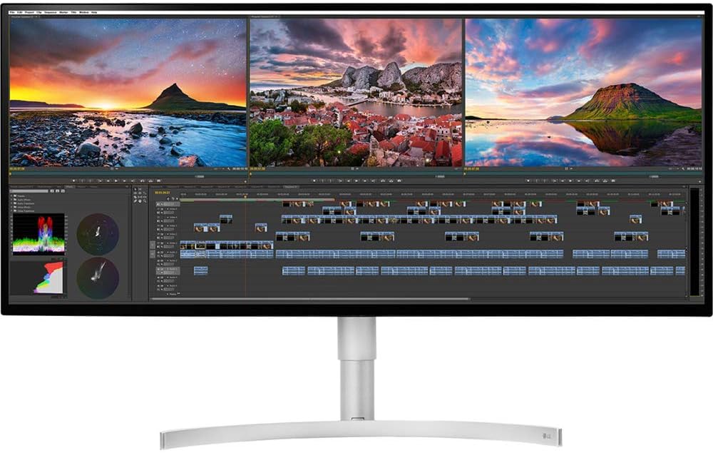 LG 34WK95U-W 34"UltraWide 5K Nano IPS LED Monitor with Built-In Speakers, 5120x2160