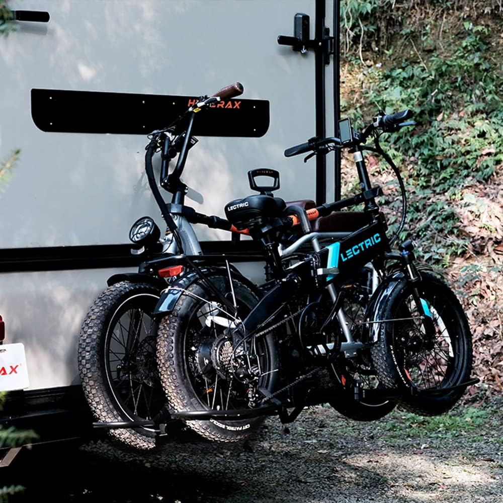HYPERAX Special Combo - Volt RV with 2 X E-Bike Adapter- Platform Bike Rack for RV, Camper, Motorhome