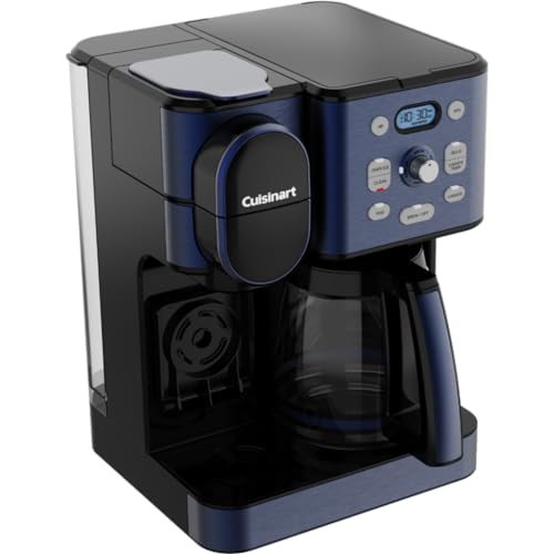 Cuisinart SS-16 Coffee Center 2-in-1 Coffeemaker and Single Serve Combo Brewer, Navy Blue Bundle with 1 Year CPS Enhanced Protection Pack