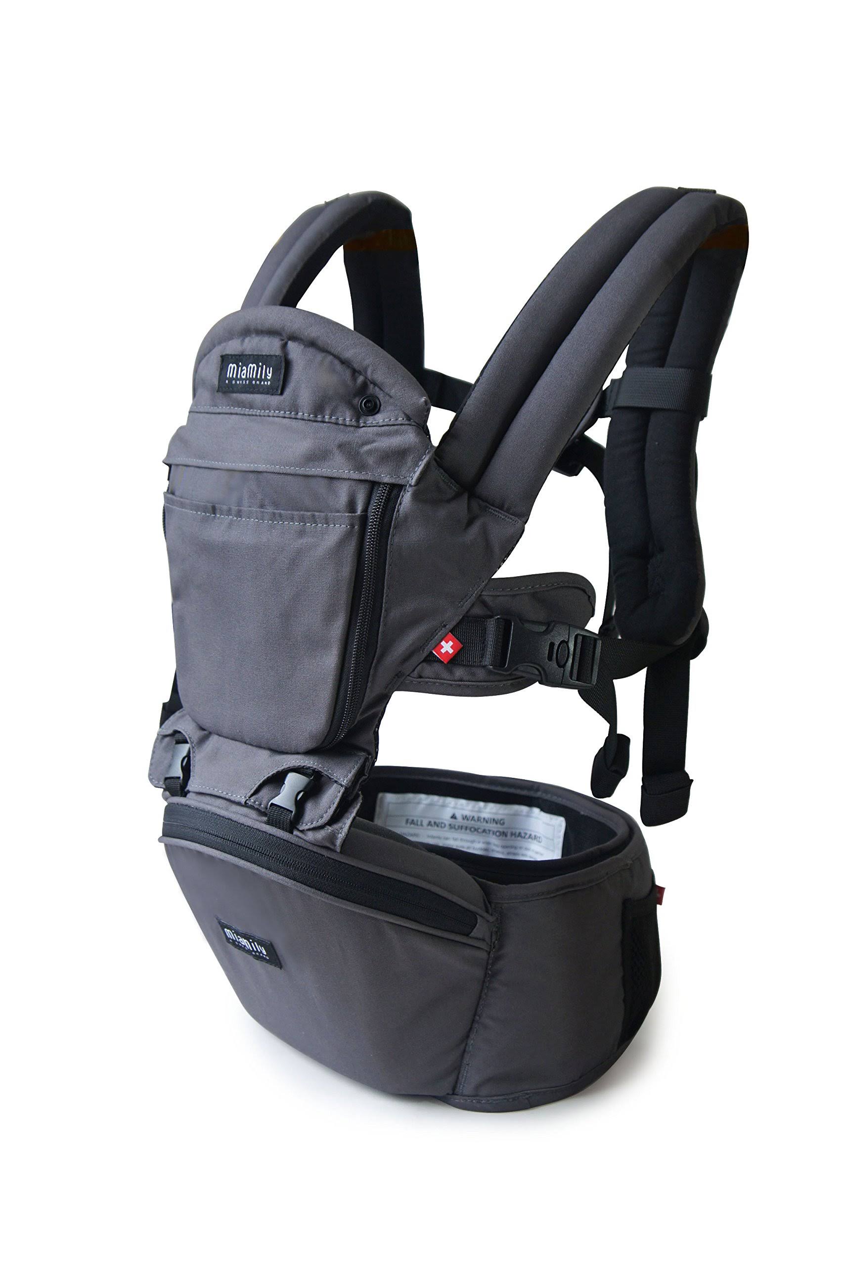 Miamily Hipster Plus 3D Baby Carrier Organic Cotton Grey