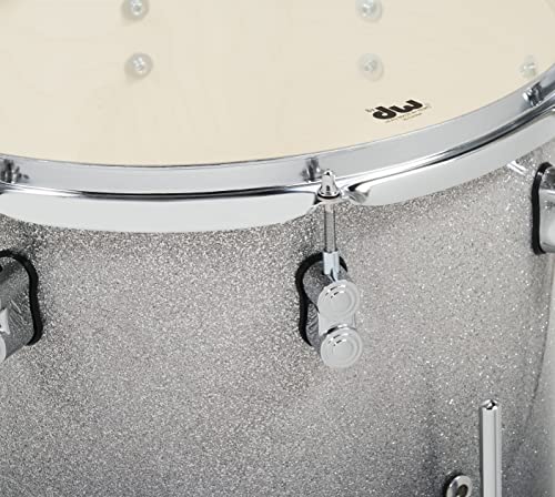 PDP By DW 7-Piece Concept Maple Shell Pack with Chrome Hardware Silver to Black Fade