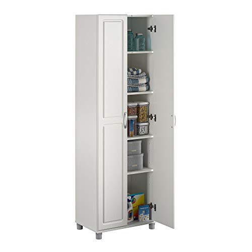 SystemBuild Evolution Kendall 24" Engineered Wood Utility Storage Cabinet Black