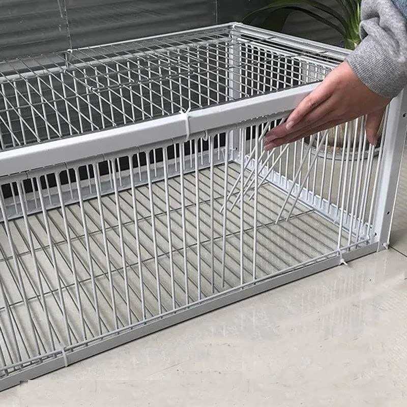 Big Foldable Galvanised Pigeon Dove Bird Trap Cage Feral Pigeon Humane Way with The one-Way Entrance Trapping Pigeons Doves in Cages 1