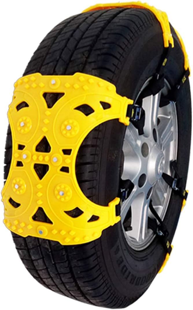 Jeremywell Universal Tire Security Snow Chains - Premium Quality Strong Durable All Season Anti-Skid Car, SUV