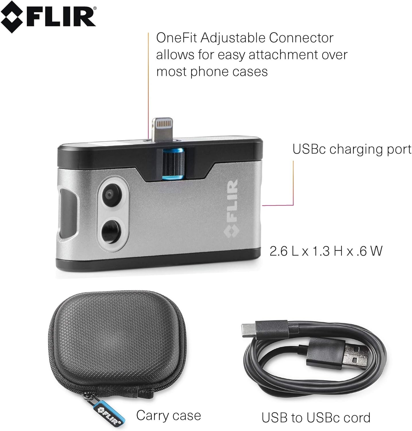 FLIR One Pro LT iOS Pro-Grade Thermal Camera for Smartphones