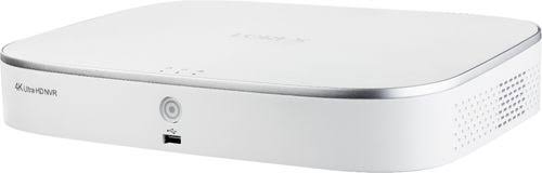 Lorex - 8-Channel, 4-Camera Indoor/Outdoor Wired 4K UHD 2TB NVR Surveillance System - White