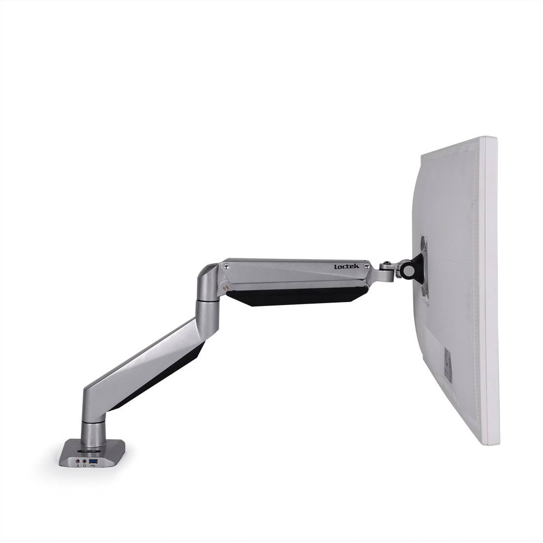 Loctek D7L Heavy Duty GAS Spring Swing Single Monitor Mount Arm