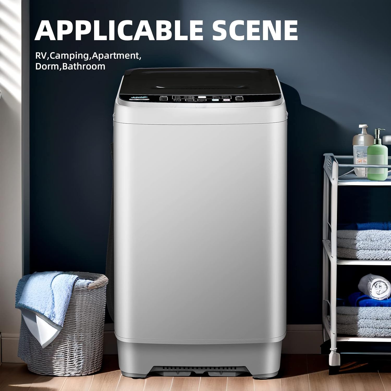 XQB201A-GREY6-002 Washing Machine, Grey - Smart Home Appliances