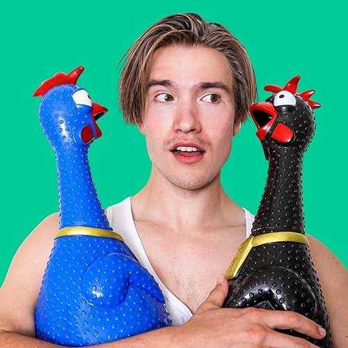 Animolds A Giant screaming Chicken the Hug Me squeaky Chicken Toy - Pet Supplies online store