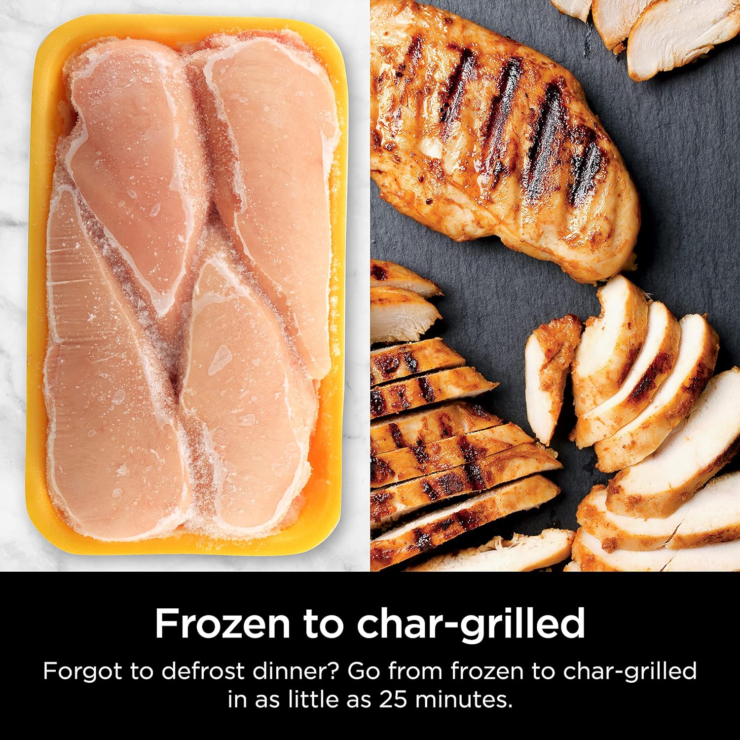 Ninja IG651 Foodi Smart XL Pro 7-in-1 Indoor Grill/Griddle Combo, use Opened or Closed, Air Fry, Dehydrate & More, Pro Power Grate, Flat Top, Crisper