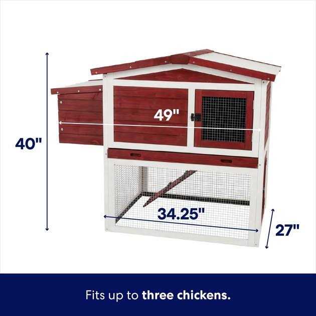 Frisco Wooden Outdoor Chicken Coop - Pet Supplies online store
