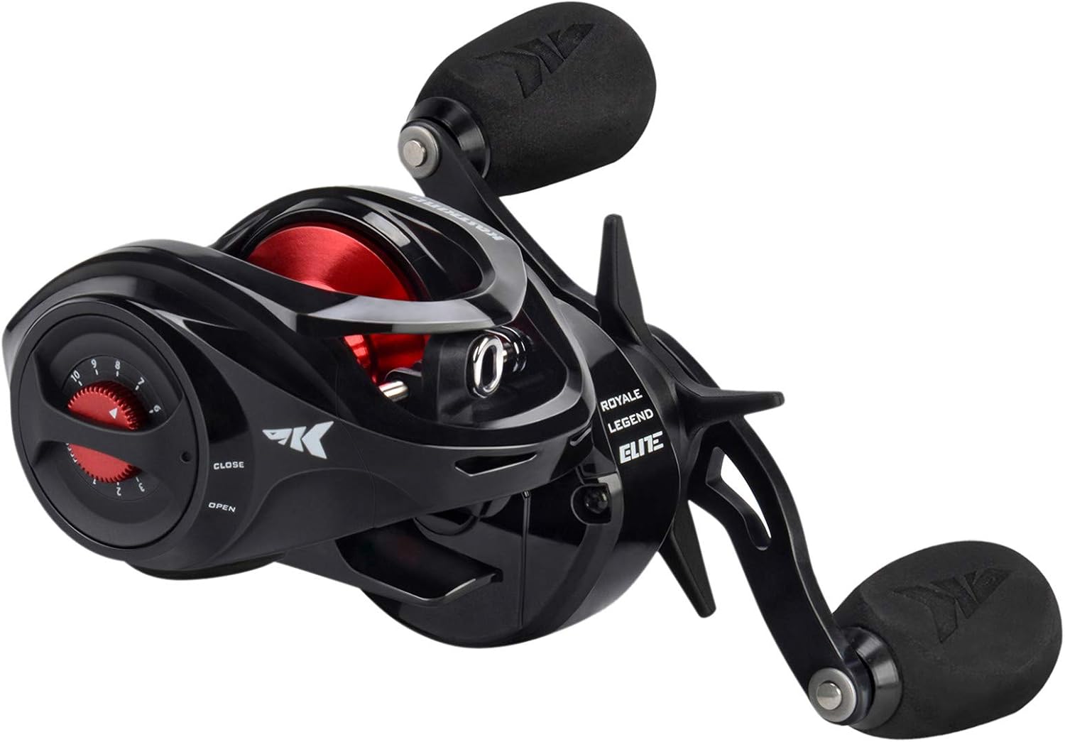KastKing Royale Legend Baitcasting Reels - Elite Series Fishing Reel, Palm Perfect Compact Design, Ergo-Twist Opening, Swing Wing Side Cover