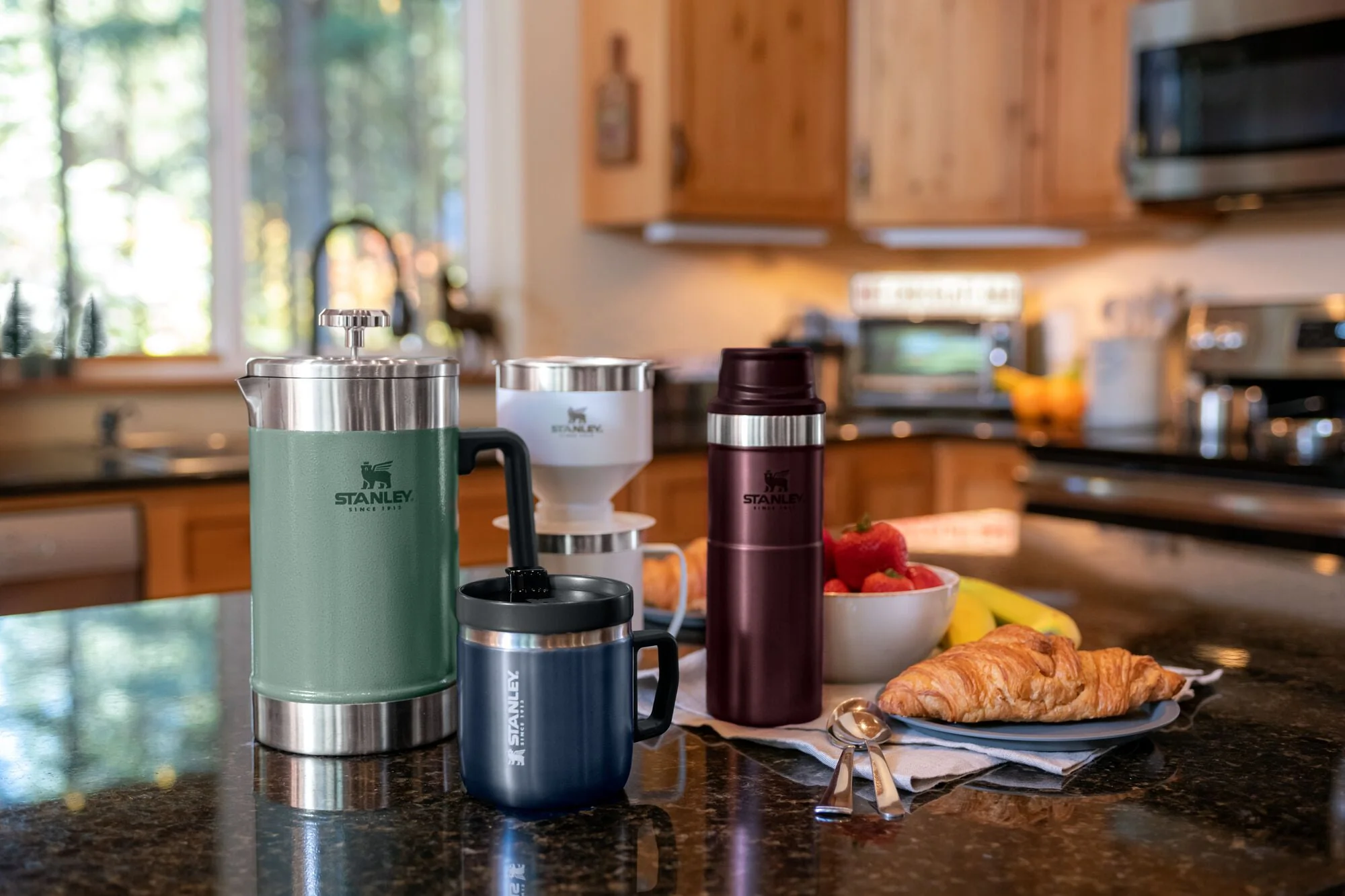 Stanley Classic Stainless Steel Coffee French Press, 48 oz