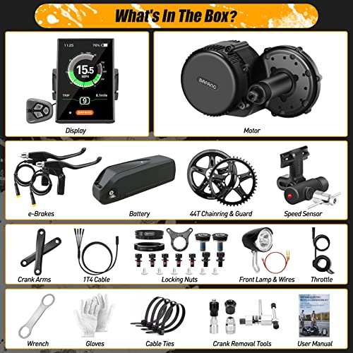 Bafang Electric Bike Conversion Kit Mid Motor BBS-HD 48 V 1000 W Motor Accessories Display Optional Kit Downtube Battery