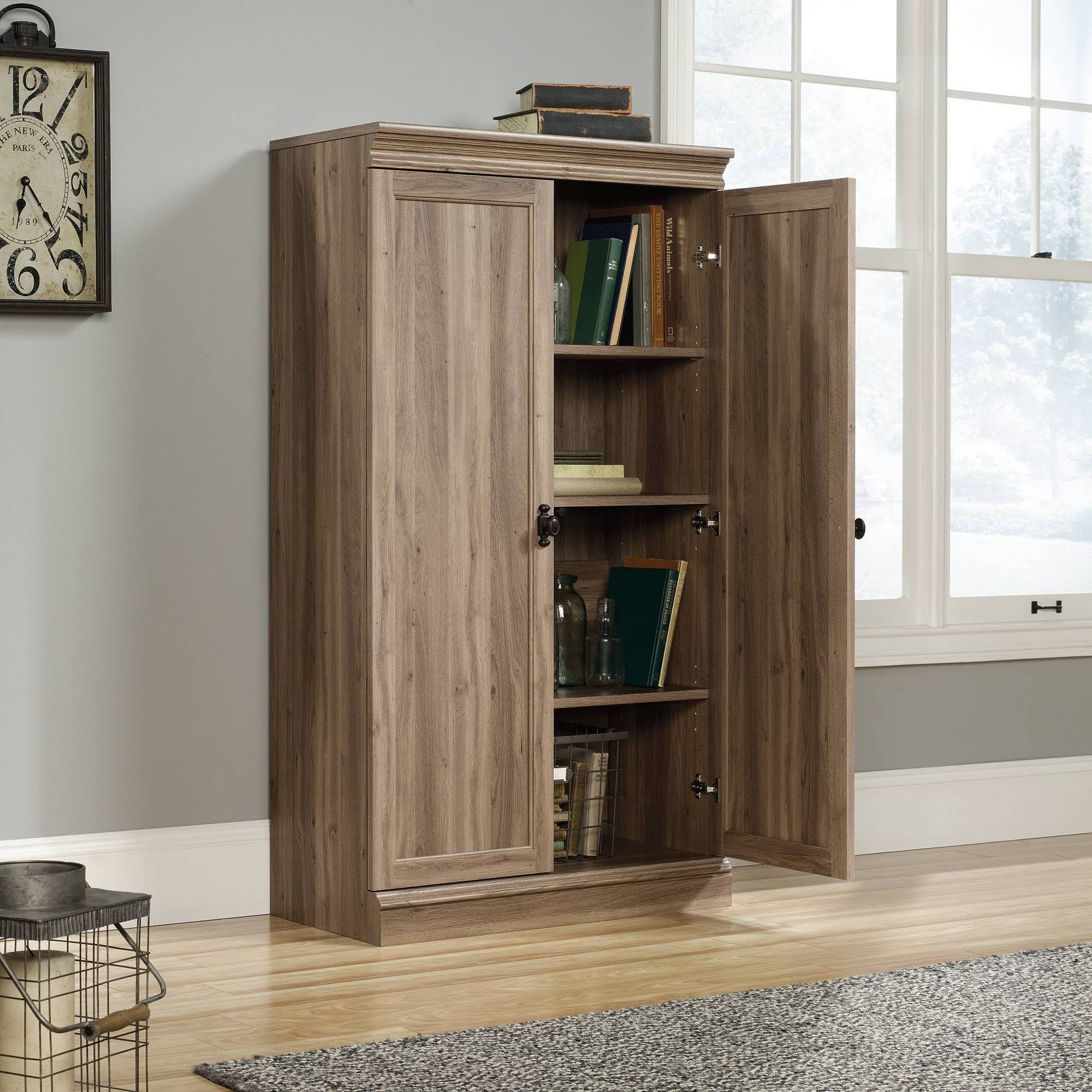 Sauder - Barrister Lane Storage Cabinet - Salt Oak