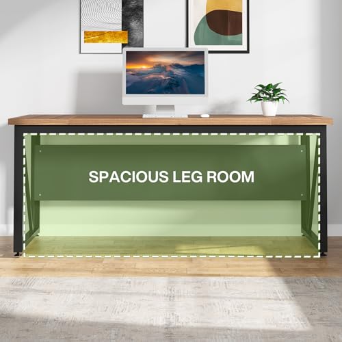 Tribesigns 63 inches Executive Desk and 47" lateral File Cabinet