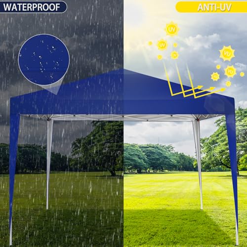 COBIZI Canopy 10x20 Pop Up Canopy Tent with 6 Sidewalls Party Tents for Parties Weddings Backyard Waterproof Canopy Outdoor Commercial Canopy Event