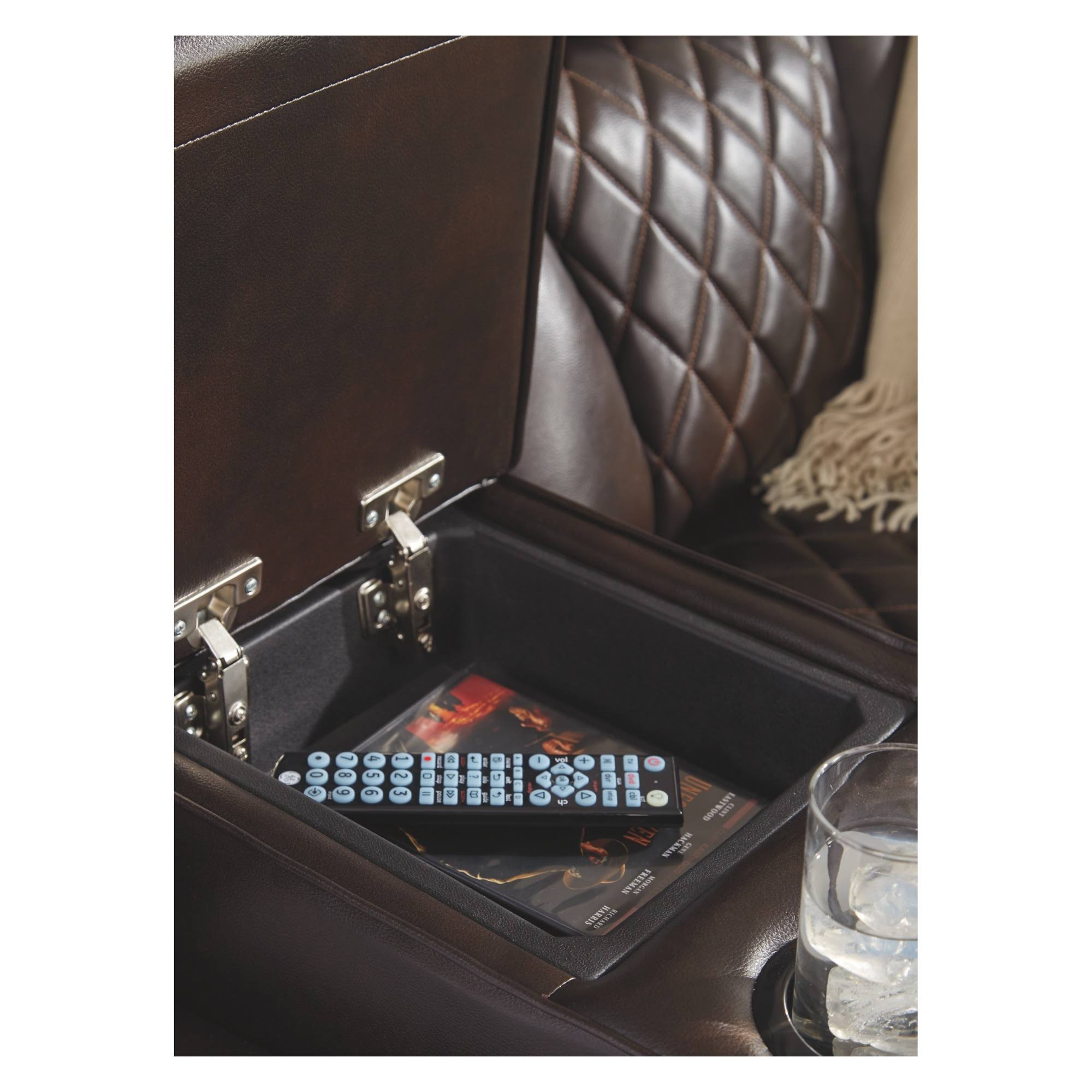 Signature Design Warnerton Chocolate Power Recliner by Ashley