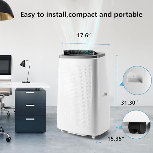 14000 BTU Portable Air Conditioner, Air Conditioners 3-in-1 Compact Fast Cooling Indoor AC Unit
