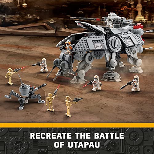 LEGO Star Wars at-TE Walker 75337 Poseable Toy, Revenge of The Sith Set, Gift for Kids with 3 212th Clone Troopers