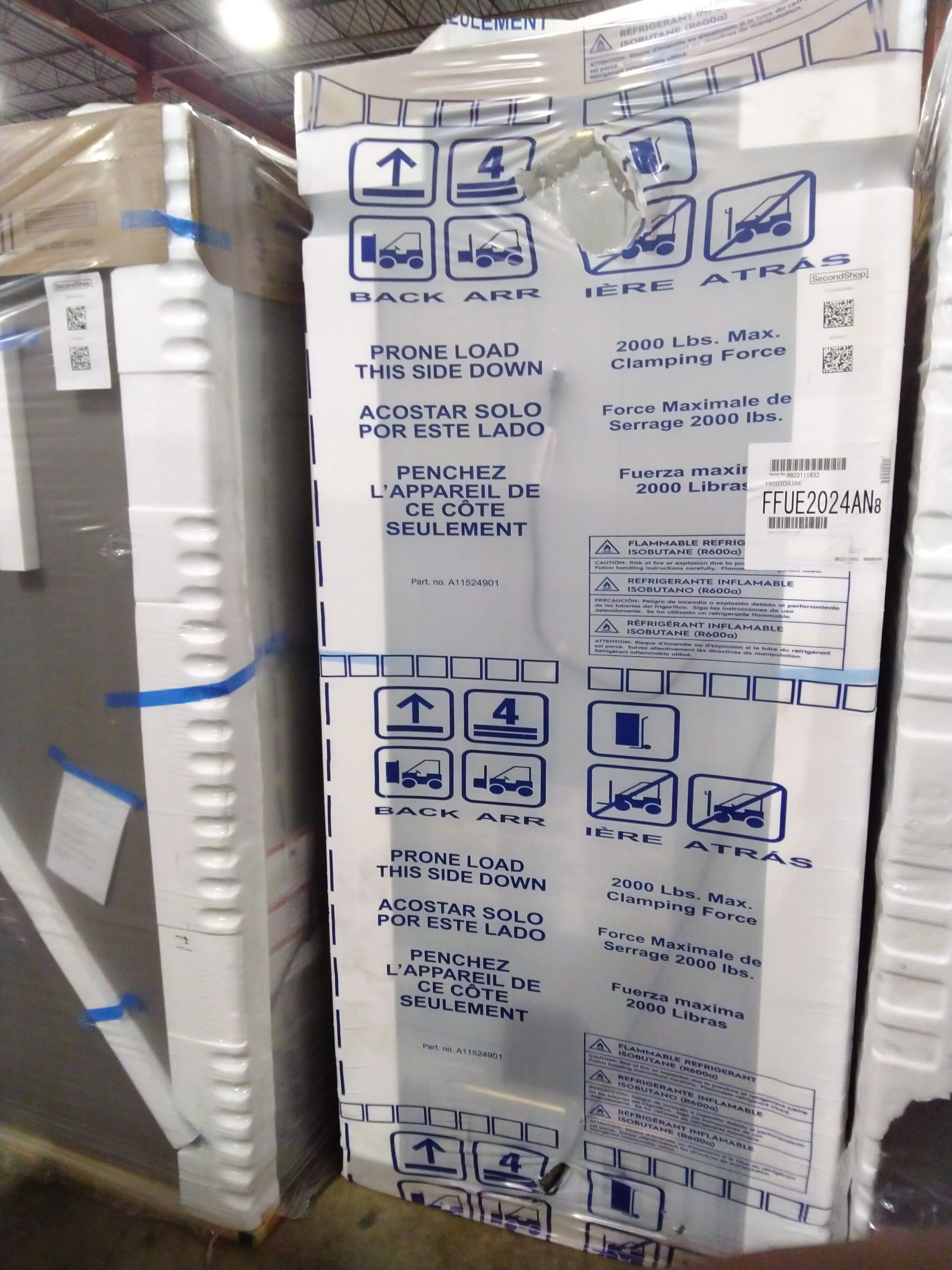 FRIGIDAIRE 20 CU FT. UPRIGHT FREEZER WITH AUTO-CLOSE DOORS - FFUE2024AN