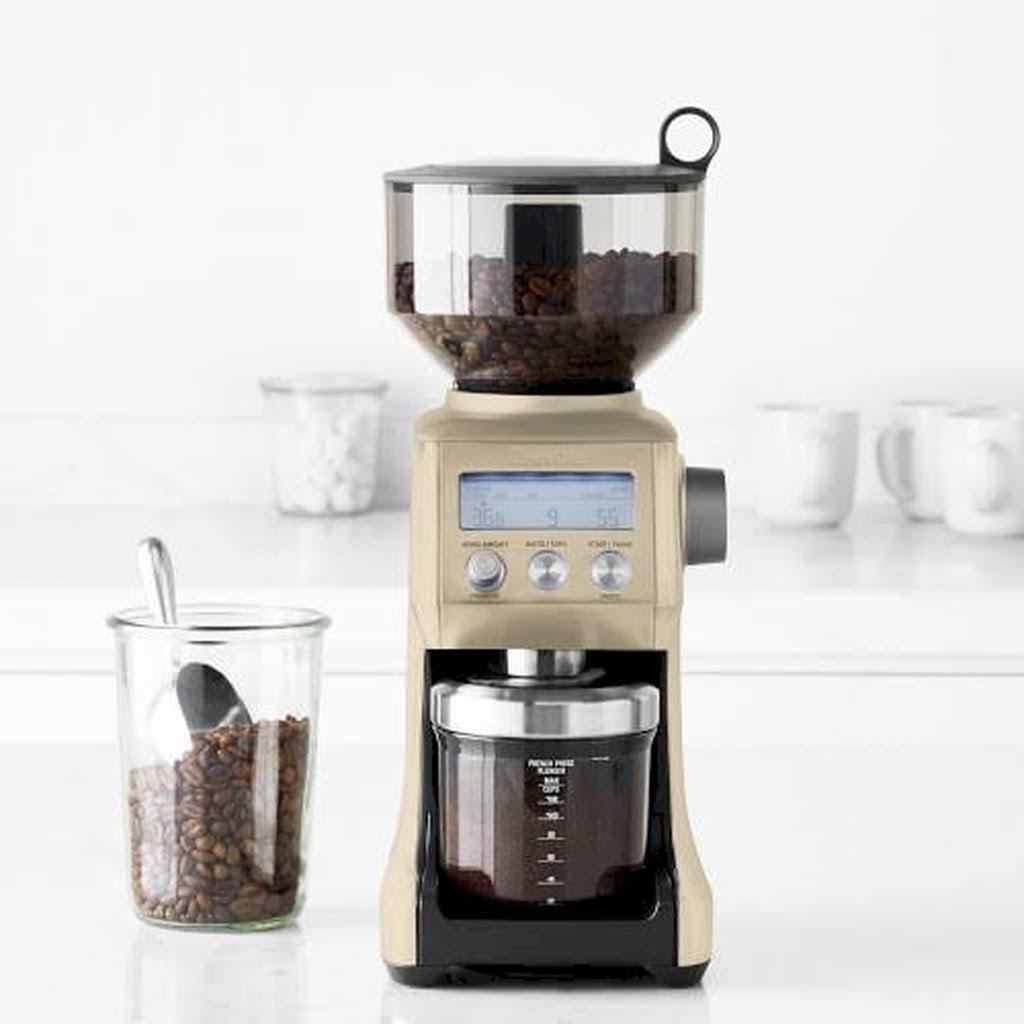 Breville Smart Grinder Pro Conical Burr Grinder, Royal Champagne - Black