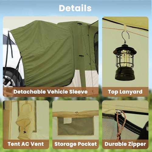 Inflatable Tents for Camping, Blow Up Tent with Hand Pump, Easy Setup Inflatable Hot Tent with Stove Jack