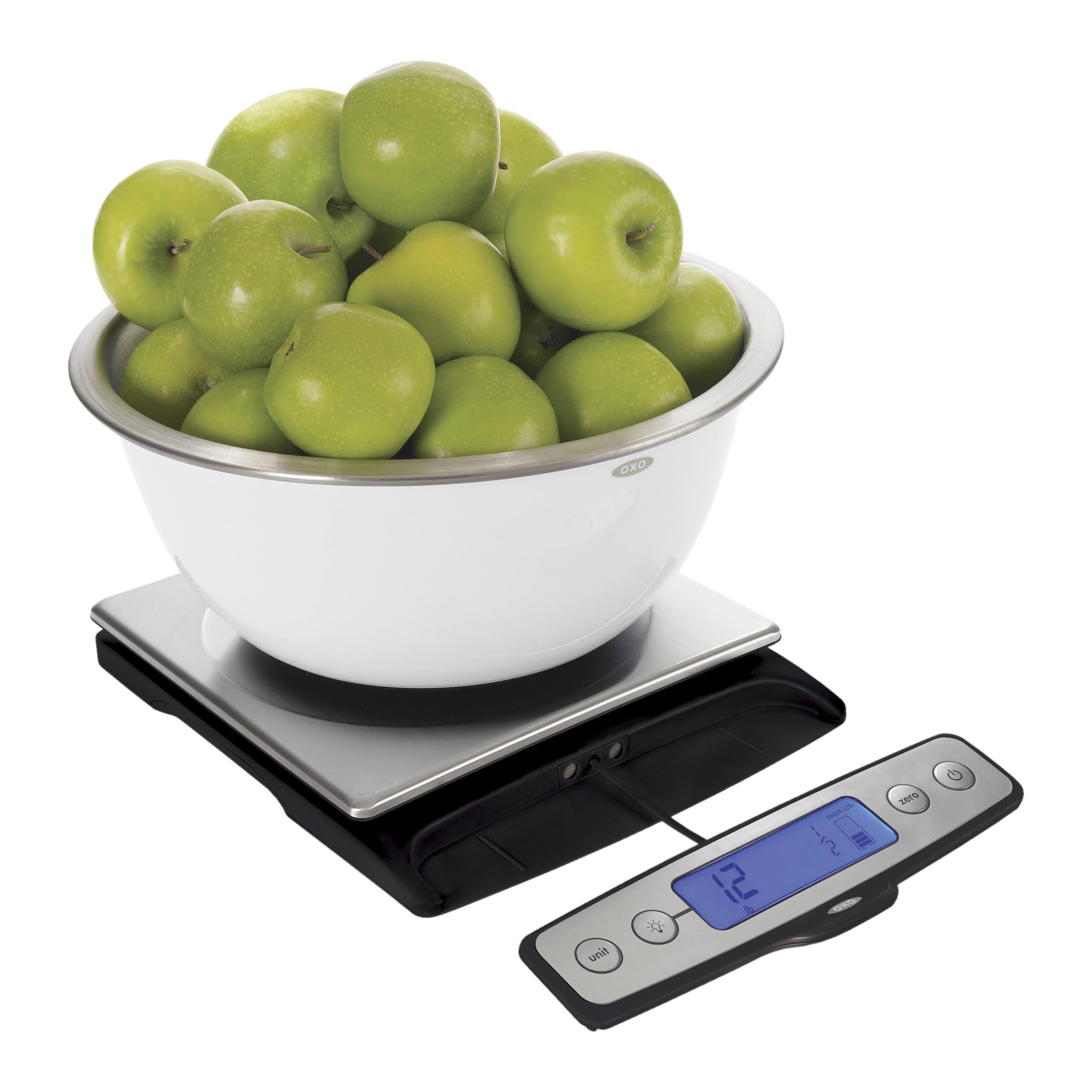 OXO Good Grips Stainless Steel Food Scale with Pull Out Display, 22Pound