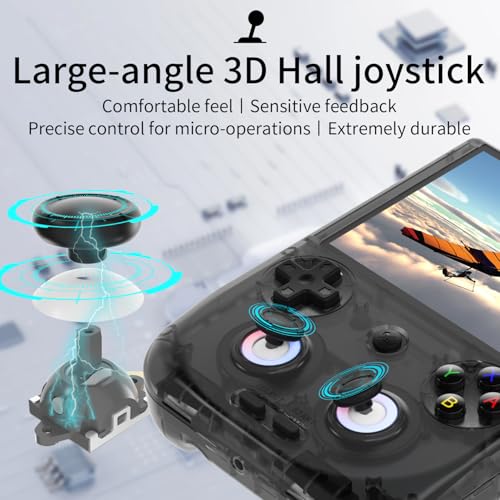 RG406V Handheld Game Console 42K+ Retro & Modern Games 30 Emulators 4-inch Touchscreen Android 13 Unisoc T820 Video Games Multi Game Console for Kids