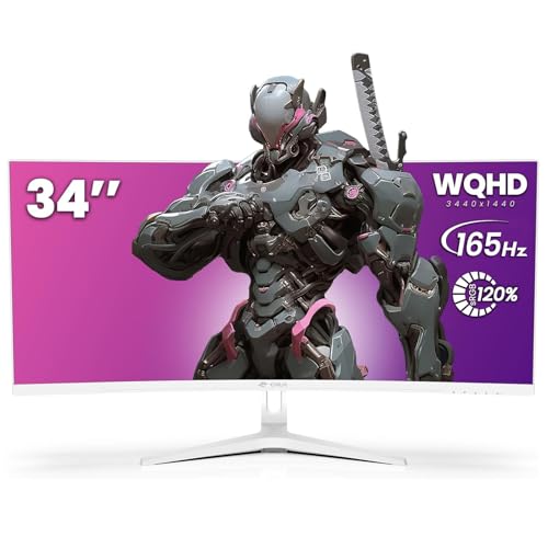 CRUA 30Inch Ultrawide Curved Monitor, 21:9 WFHD(2560x1080P) VA Computer Monitor, 120% sRGB 100HZ 1500R PC Monitors Support FreeSync, Wall-Mounted