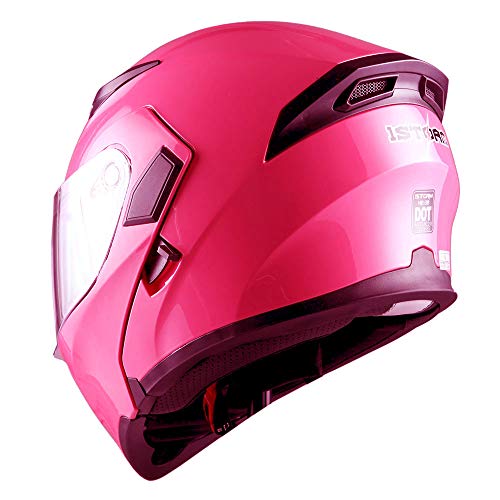 1Storm Motorcycle Modular Full Face Helmet Flip up Dual Visor Sun Shield: HB89
