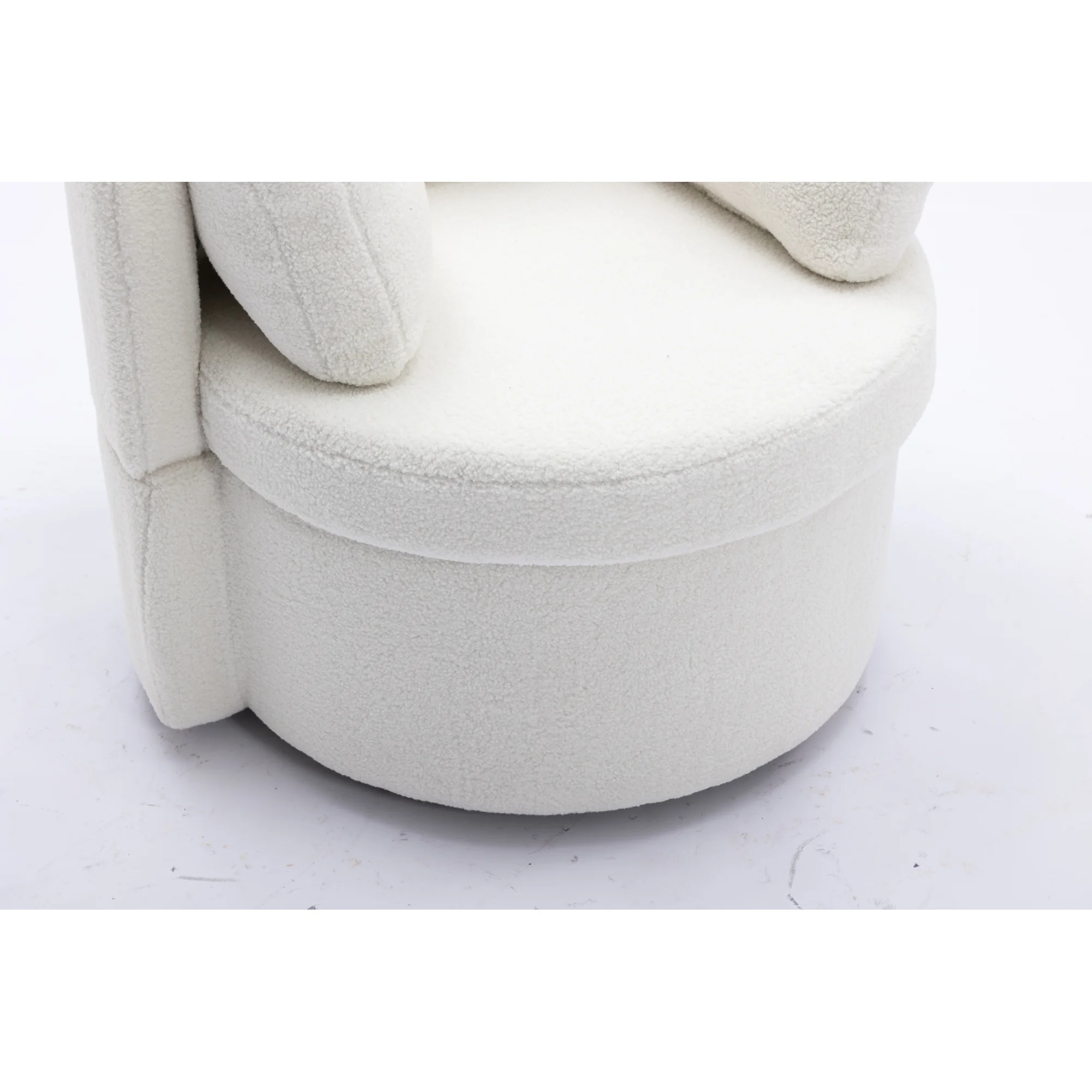 Swivel And Storage Chair For Living Room,Ivory