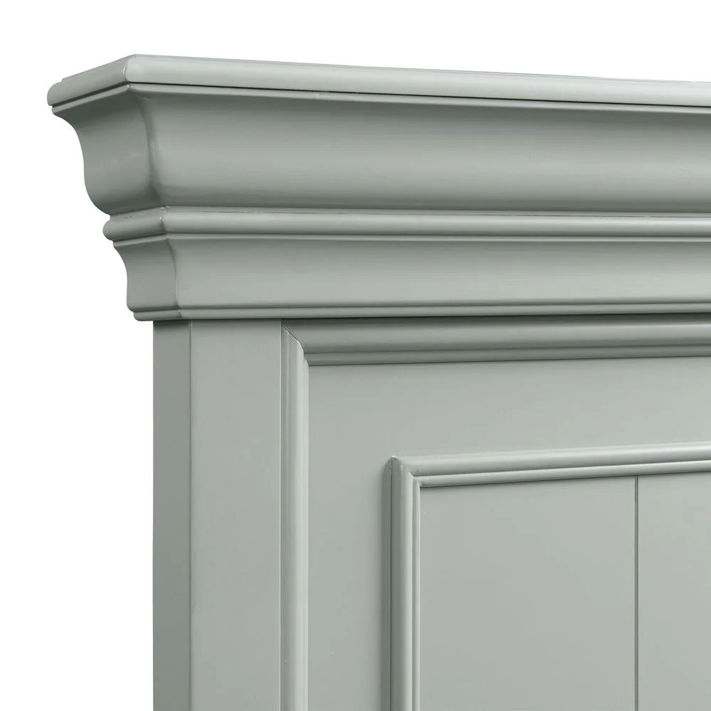 Picket House Furnishings Brooks Queen Platform Storage 4PC Bedroom Set in Grey