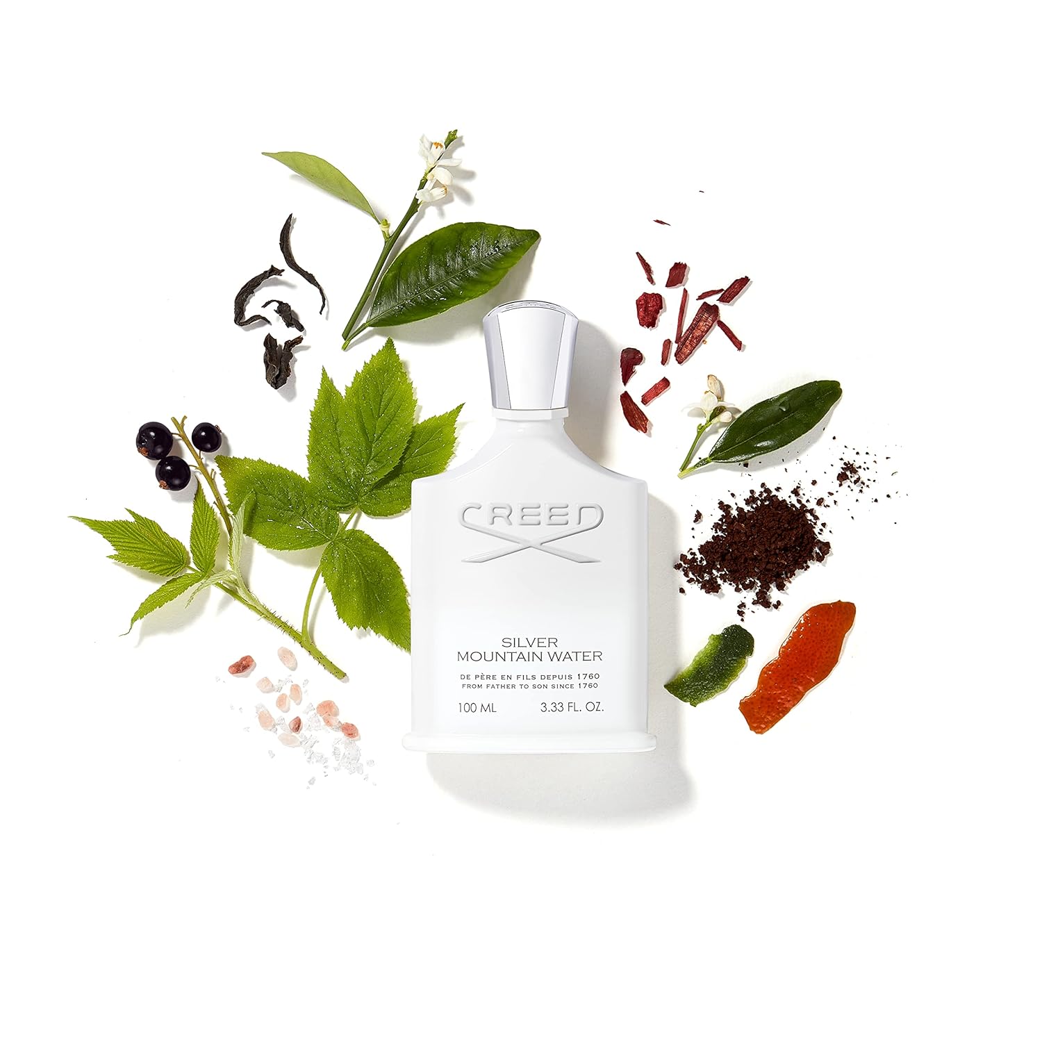 Creed Silver Mountain Water, Men's Luxury Cologne, Citrus, Fruity & Woody Fragrance, 50ML / 1.7 Fl Oz