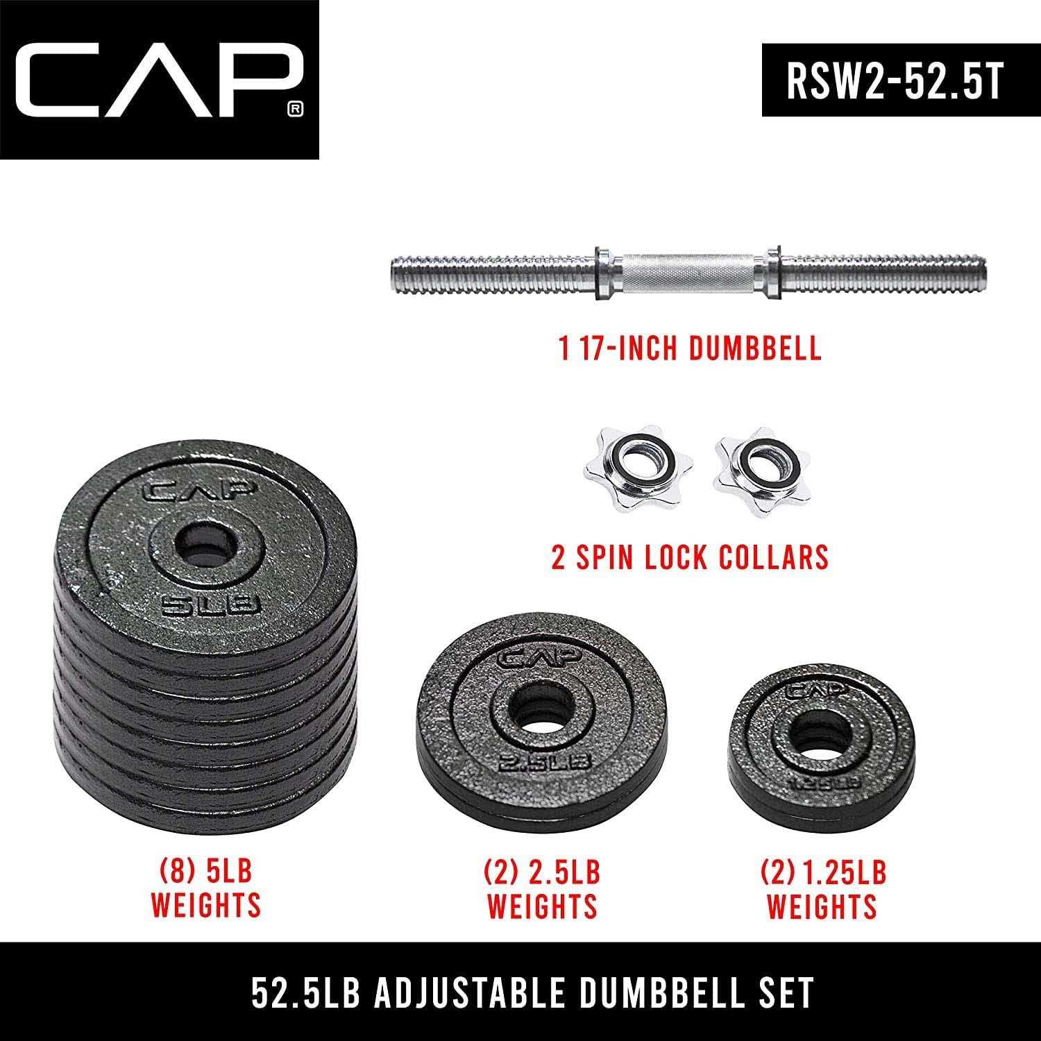 CAP Barbell Adjustable Dumbbell Weight Set - Sports Supplies Online Store