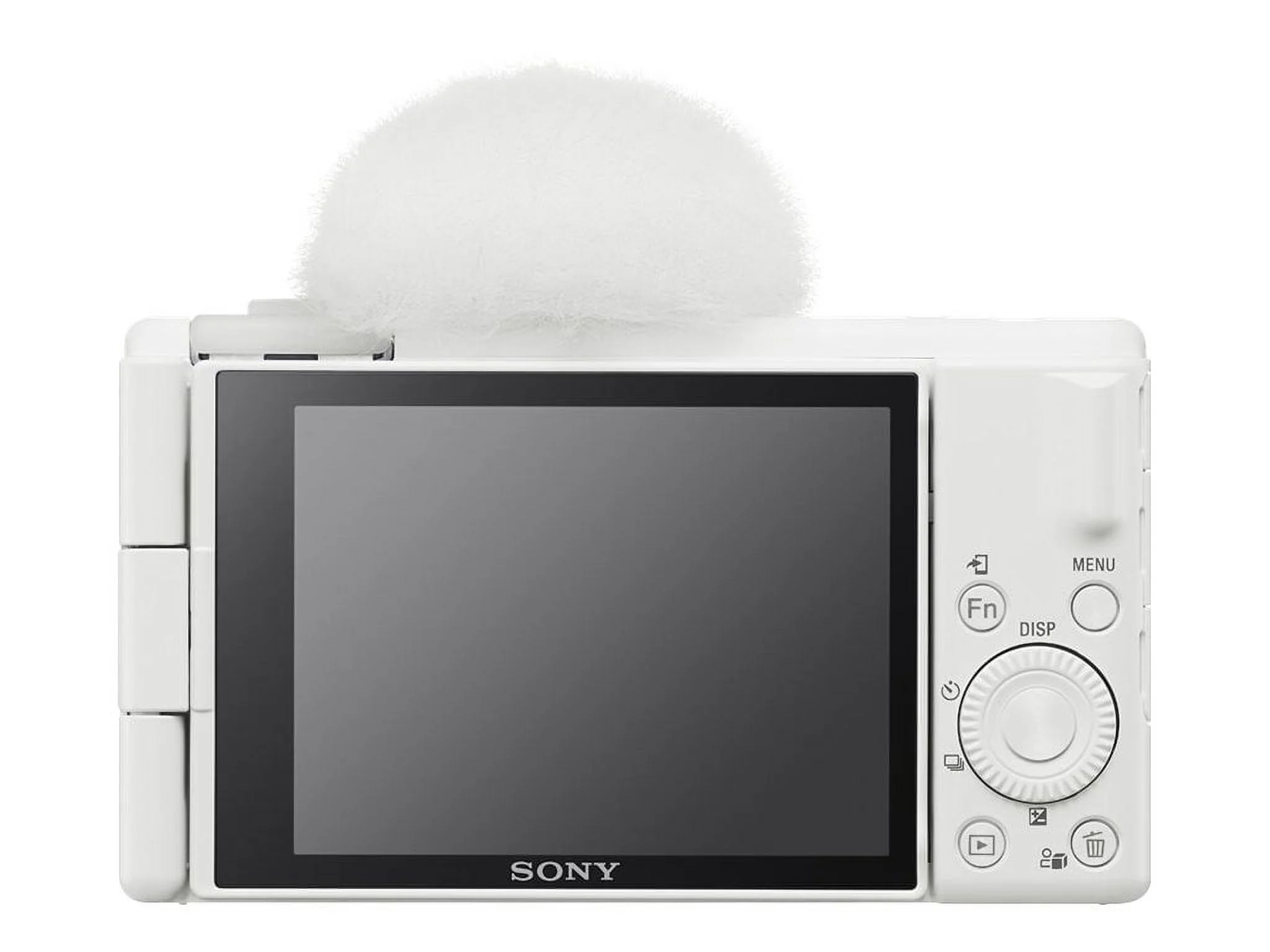 Sony ZV-1F - Digital camera - compact - 20.1 MP - 4K / 30 fps - ZEISS - Wi-Fi, Bluetooth - white