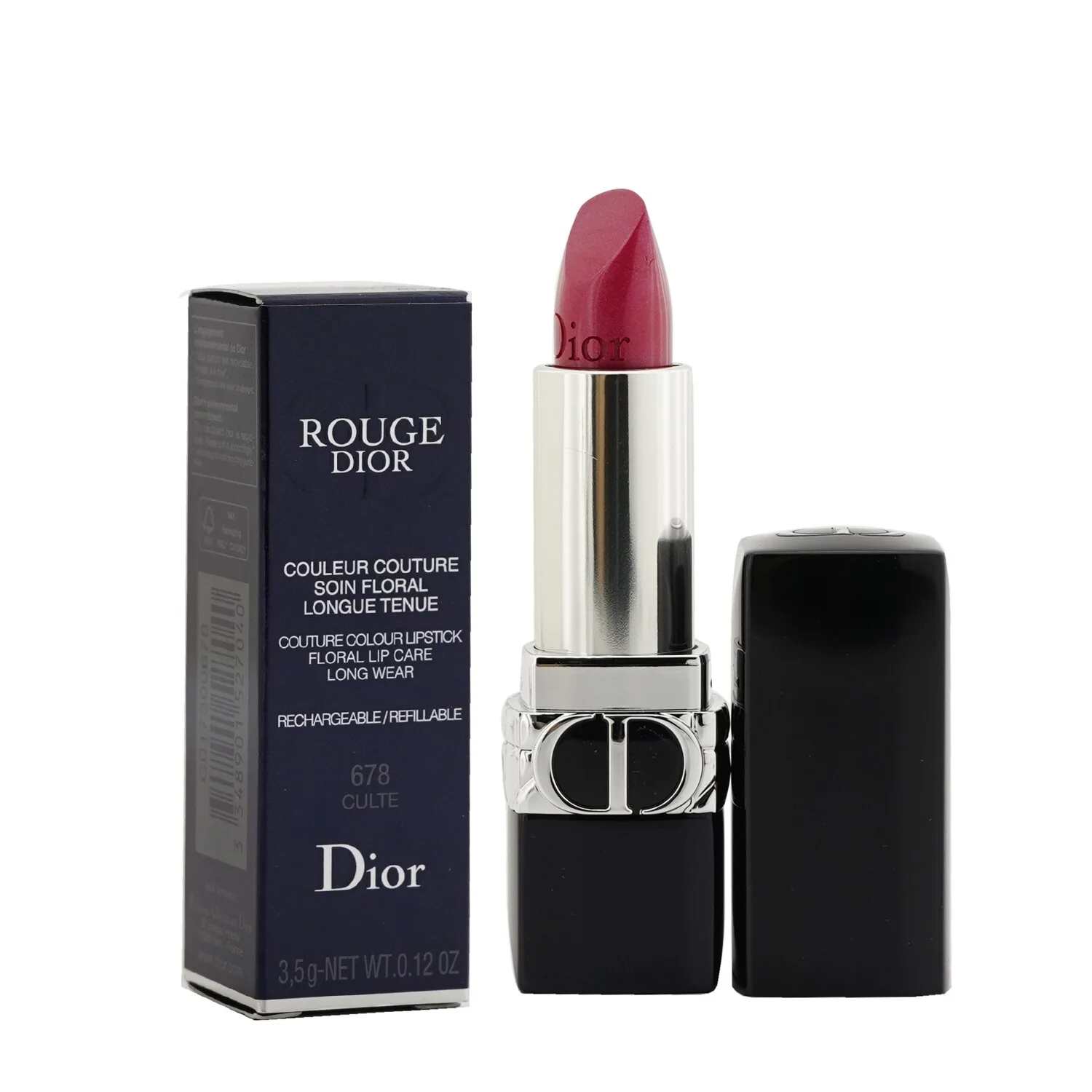 Christian Dior Rouge Dior Couture Colour Refillable Lipstick - # 766 Rose Harpers (Satin)  3.5g/0.12oz
