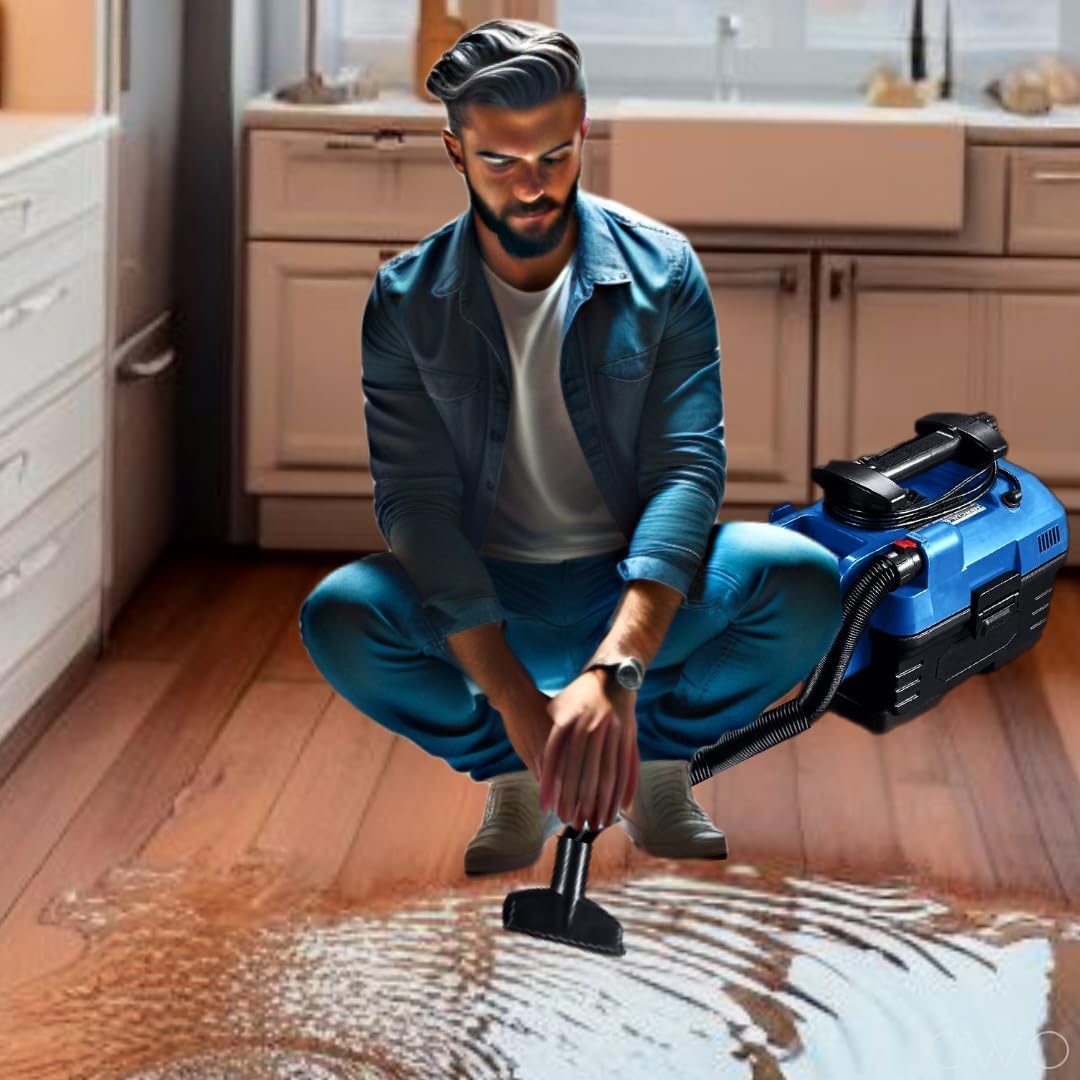 Dual Power 2 Gallon Wet/Dry Portable Vacuum Compatible with Hercules - Tool Only - Run on 120 Volt AC or 20 Volt Lithium Battery