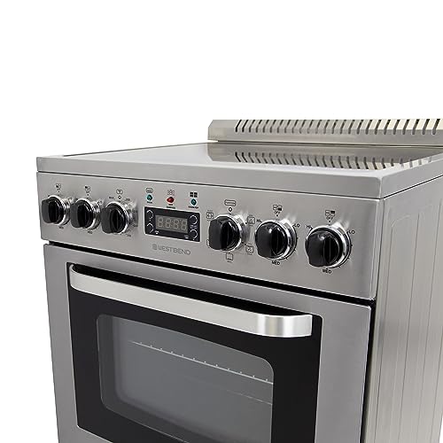 West Bend WB240GRPSS Gas Range Oven, Metallic
