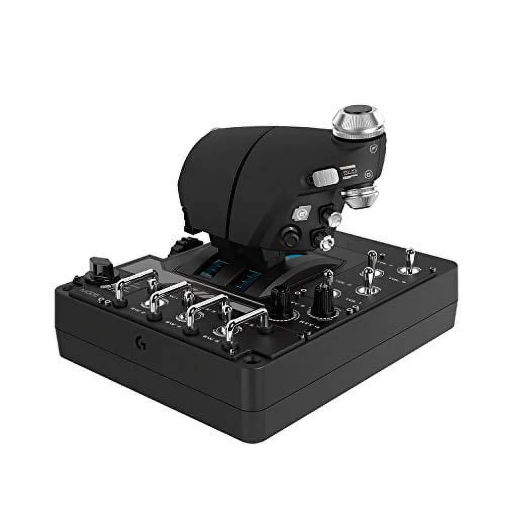 Logitech G X56 H.O.T.A.S Throttle and Joystick Flight Simulator Game Controller, 4 Spring Options, +189 Programmable Controls, RGB Lighting, 2x USB