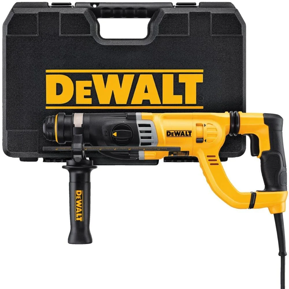 LIHONG Rotary Hammer Drill with Shocks, D-Handle, SDS, 1-1/8-Inch (D25263K)