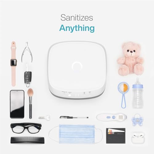 UV Light Sanitizer | UV Box Sanitizer | Conveniently Sanitizes in Minutes | Large Capacity | No Cleaning Required | Touch Control