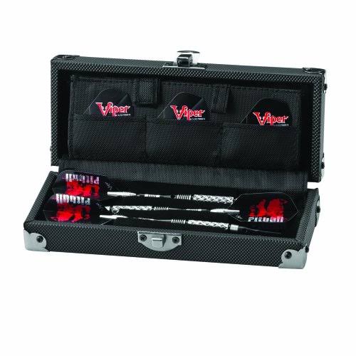 Viper Pitbull 90% Tungsten Soft Tip Darts with Storage/Travel Case, Full Knurling, 18 Grams