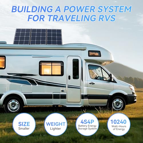 12V 100Ah LiFePO4 Lithium Battery, Mini Deep Cycle Rechargeable LiFePO4 Battery, Max.15000 Cycles Built in 100A BMS for RV, Trolling Motor, Camping