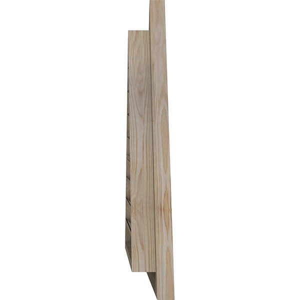 Ekena Millwork GVWTR56X2300SFPPI 56x22W x 23 3/8x22H Triangle Gable Vent (69 3/4x22W x 29 1/8x22H Frame Size) 10/12 Pitch: Prime